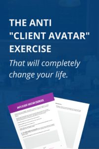 Stop making up ideal client avatars and start doing this instead. When you see the subtle difference, you'll wonder how you didn't think of it yourself!