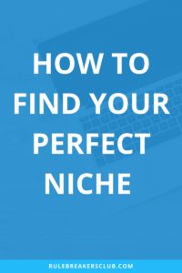 Figure out what you're really good at so that you can pick a niche and find your thing that is your zone of genius.
