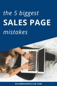 To make a better sales page for your info product or e-course, you need to make sure you're not making one of these mistakes.