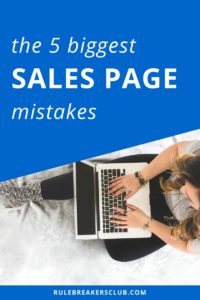 To make a better sales page for your info product or e-course, you need to make sure you're not making one of these mistakes.