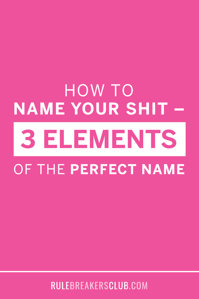 How to find the perfect product name