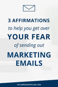 You write great marketing emails to your email list and then you never send them! This blog post will help you get over your fear of sending email to your subscribers!