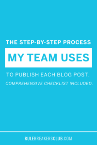 System for publishing blog posts