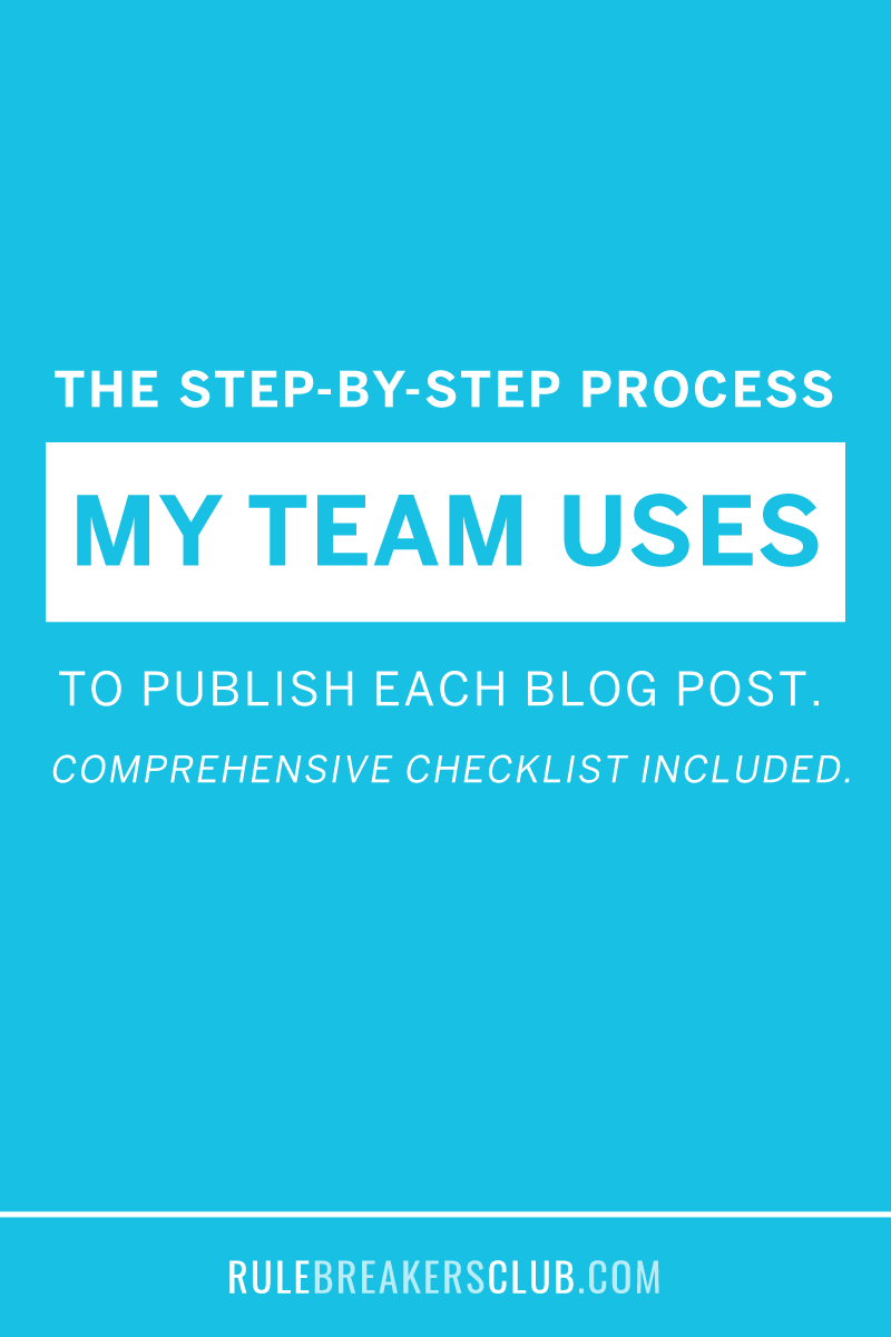 System for publishing blog posts