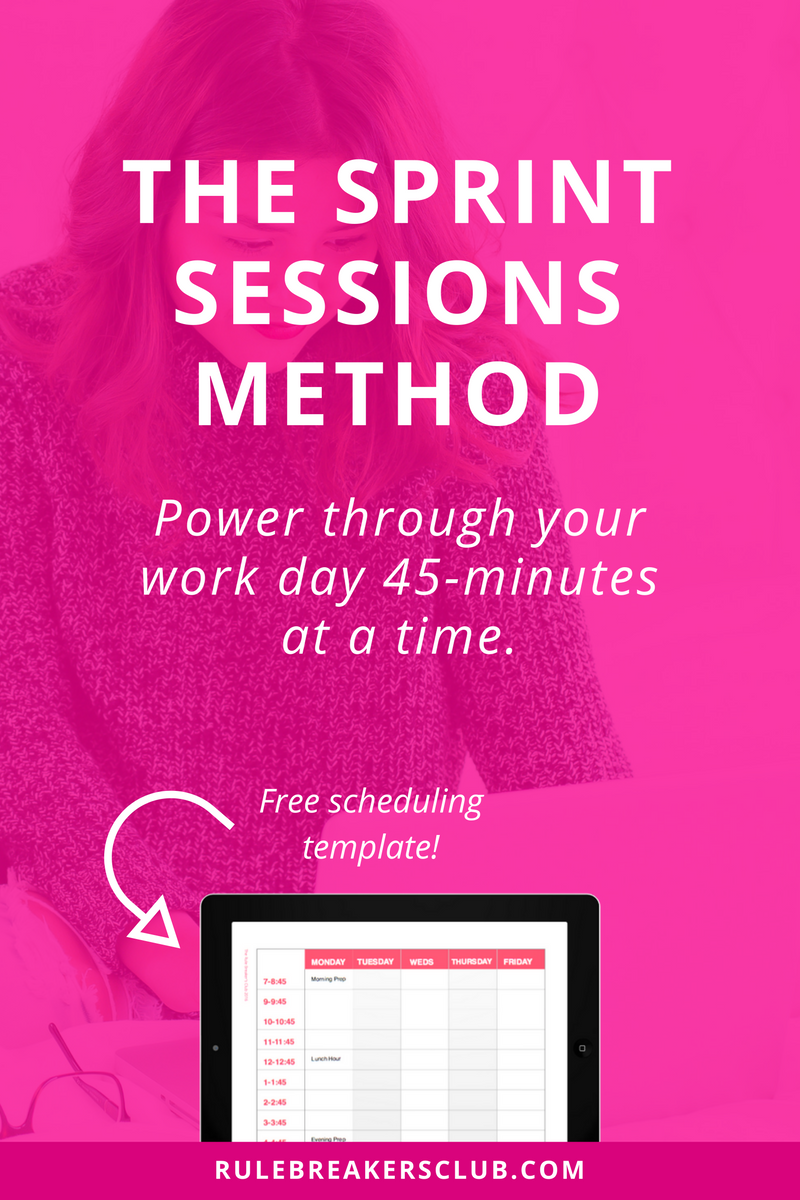 Use the Sprint Sessions productivity system to finally get your work done. No more procrastinating :)