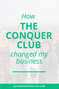 Natalie MacNeil’s Conquer Club changed my life and business. This post shows how Natalie (the creator of She Takes on the World) impacted me through her year-long incubator.