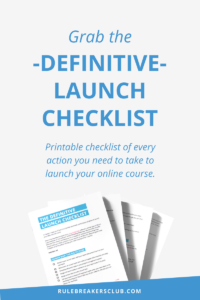 There are SO many benefits to launching a digital program. However, launching your first online course can be overwhelming. How do you know where to start? The way I see it, there are 8 basic steps. And you can download my Definitive Launch Checklist