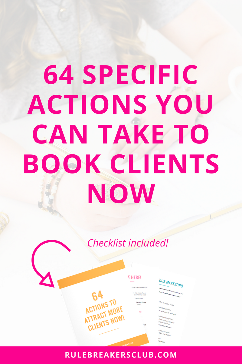 Ready to book out your client based business in the next few months but not sure what specific actions you need to take to make it happen?