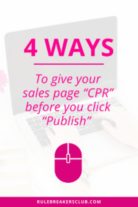 Find out how to revise and edit your sales page copy for your online course launch without hiring a copywriter.