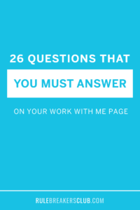 How to Write a Work with Me Page