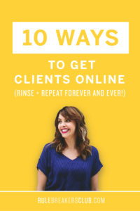 The best ways to find clients online, attract the perfect clients to you, and grow your online service business.