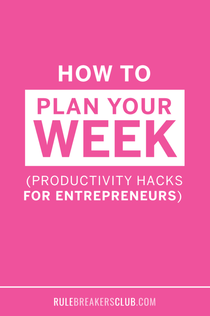 How to Plan Your Week (Productivity Hacks) Courtney Chaal