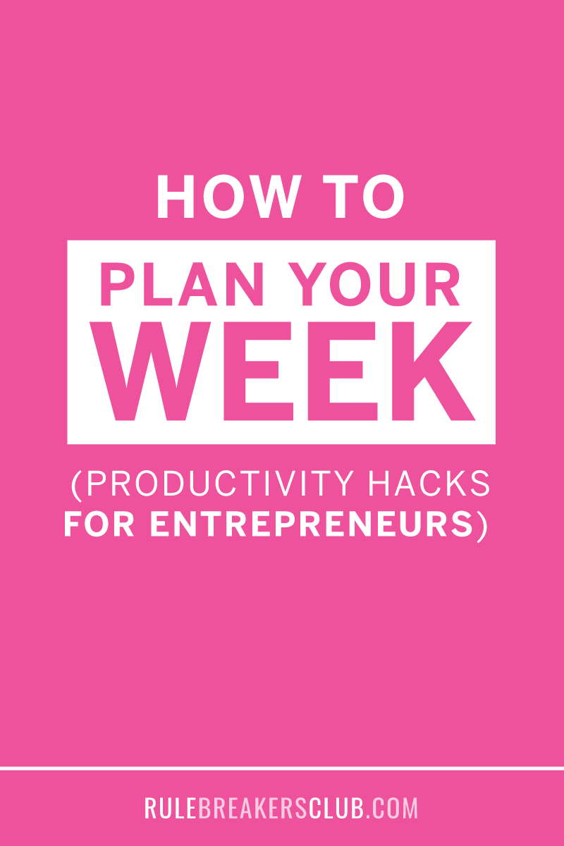 How to Plan Your Week (Productivity Hacks)