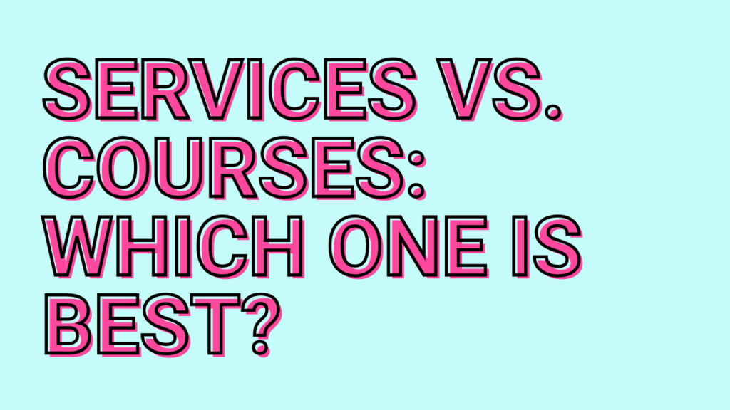 Services vs. Courses