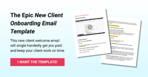 New Client Onboarding Email Template