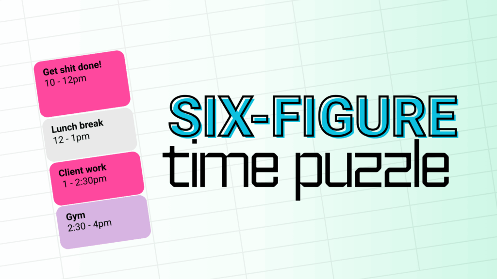 Six Figure Time Puzzle, Courtney Chaal